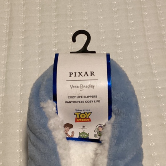 VERA BRADLEY DISNEY PIXAR COZY LIFE SLIPPERS:NWT TOY CHEST "SLINKY" - Picture 4 of 4